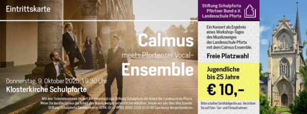 Calmus-Ensemble meets Pforte - Ticket ermäßigt